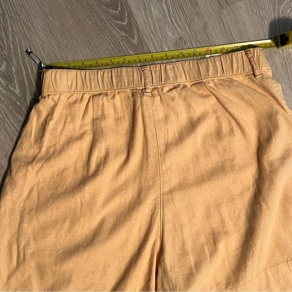 Abercrombie & Fitch linen Bermuda Tailored Orange shorts L NWT - Picture 14 of 14